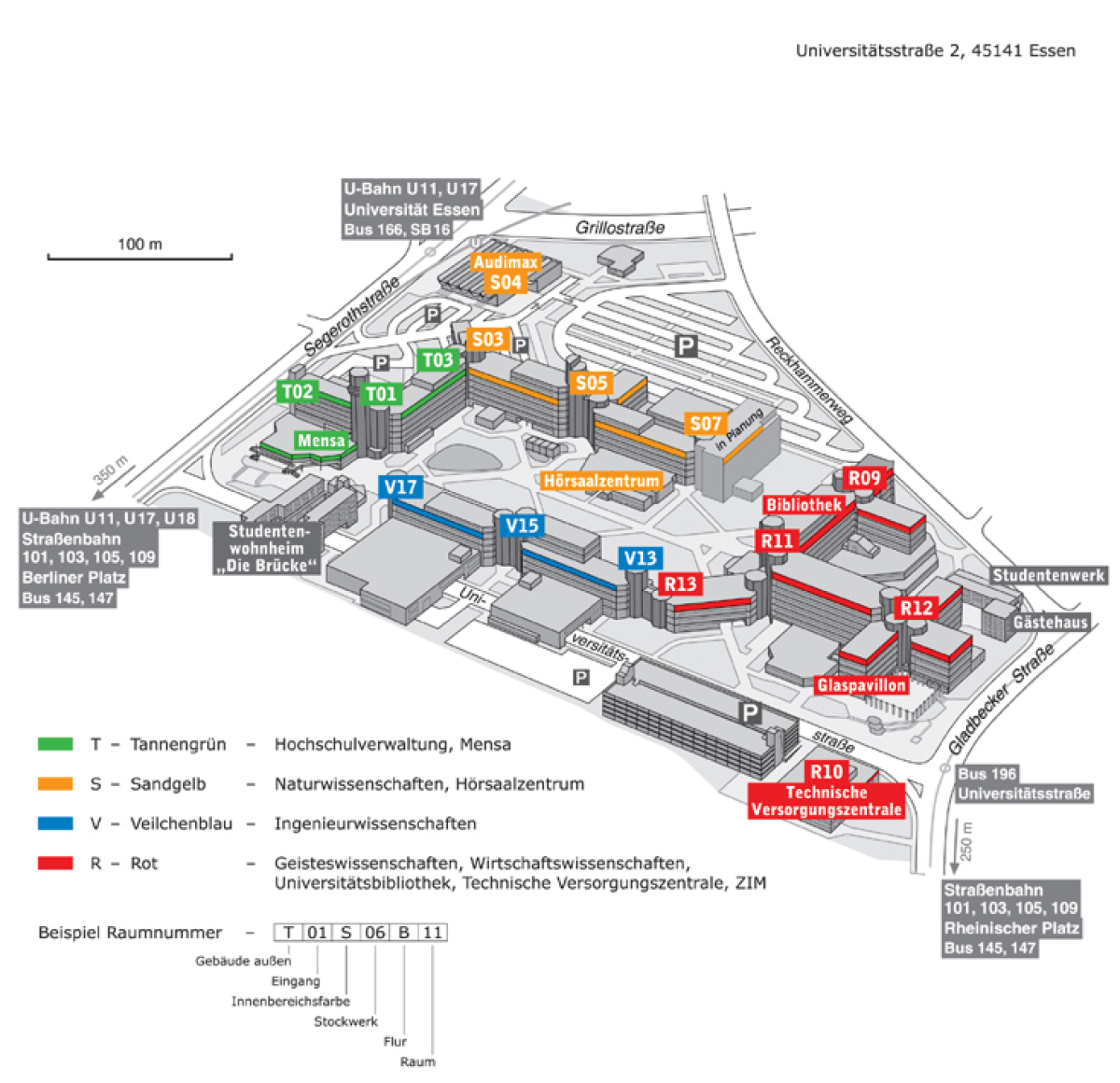 Lageplan Essen