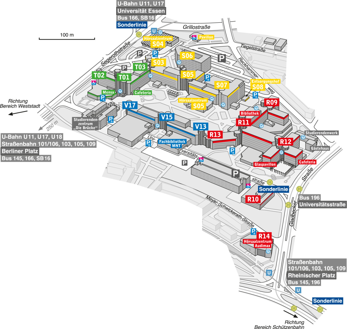 Lageplan Essen
